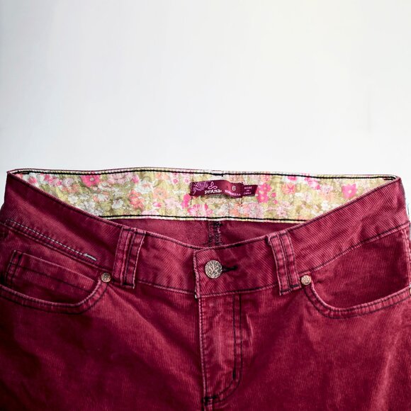 Prana Canyon Corduroy Low Rise Pants Size 6 - Picture 6 of 7